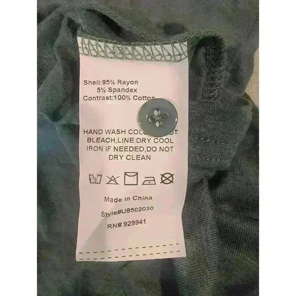 Suzanne Betro Top Womens Plus 2X Green Lace Blouse Bell Sleeve Keyhole Boho New - Picture 10 of 14